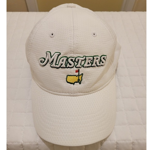2019 Official Masters Tournament White Golf Cap Embroidered Logo UPF 30+ Hat Fun